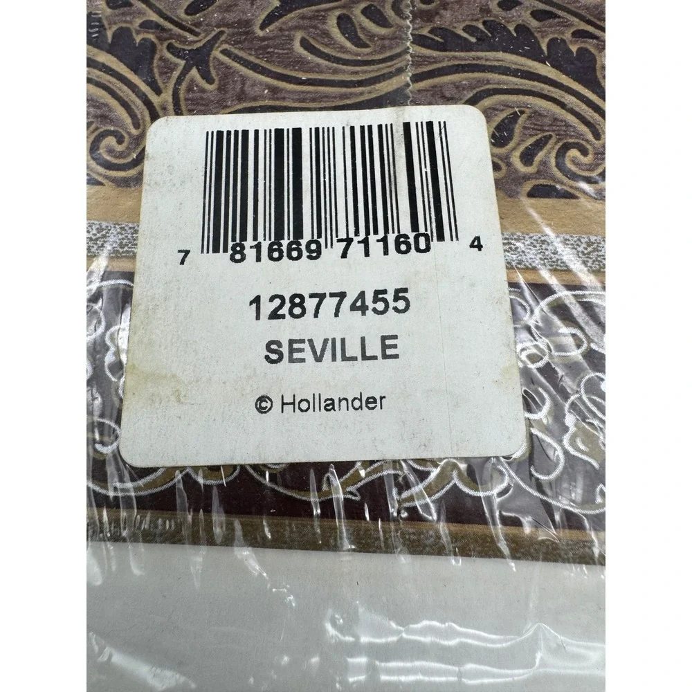 Lot of 2 Borders Unlimited Seville Wallpaper Borders Brown Scroll 15 Ft NOS